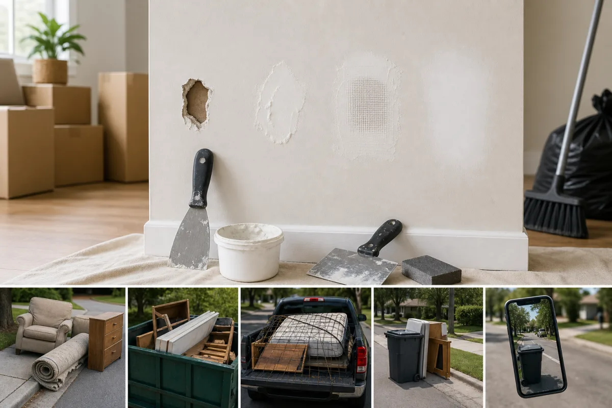 Illustration related to How to Patch Small Holes in Drywall Before Moving Out