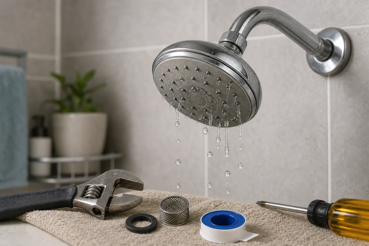 Illustration related to How to Fix a Leaky Showerhead Without Replacing It