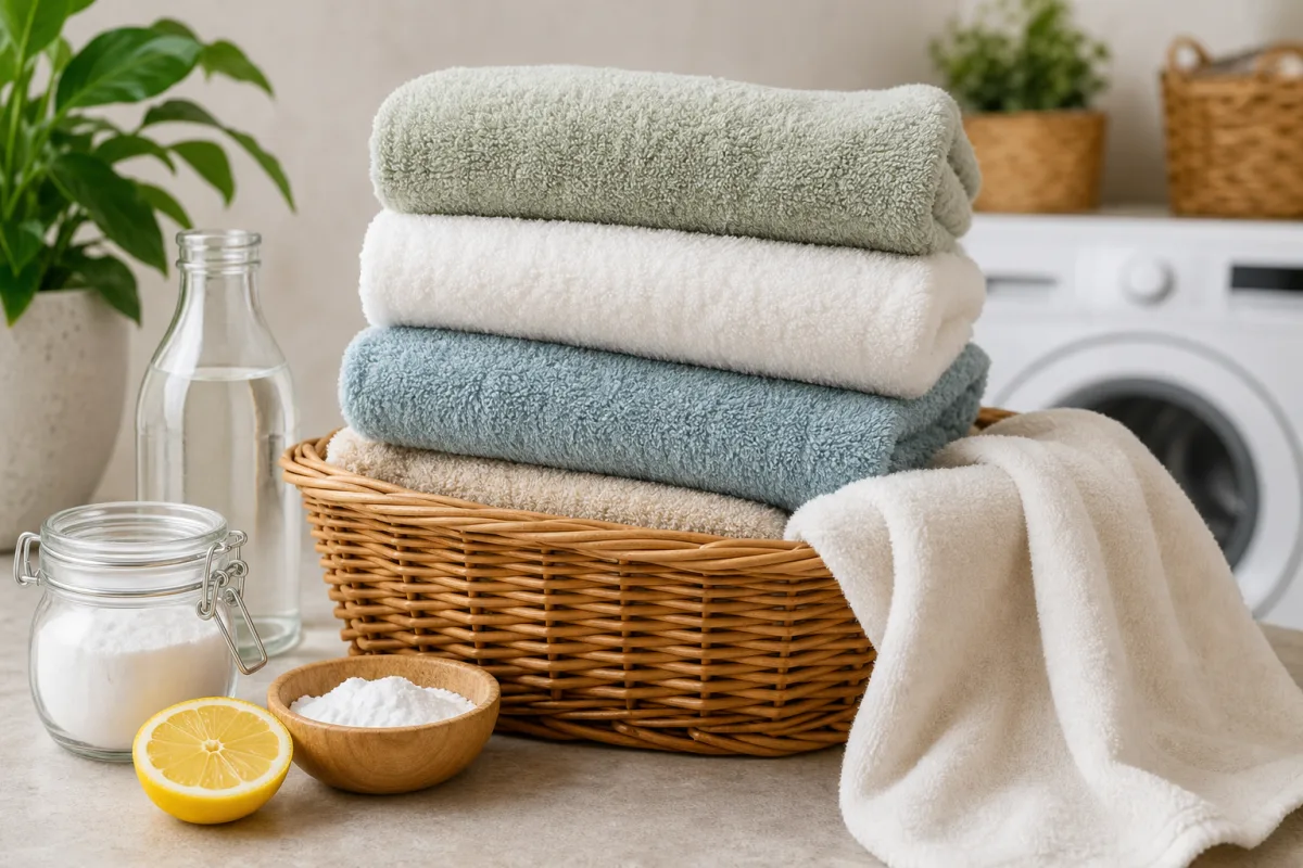 Illustration related to How to Get Musty Smells Out of Towels Without Replacing Them