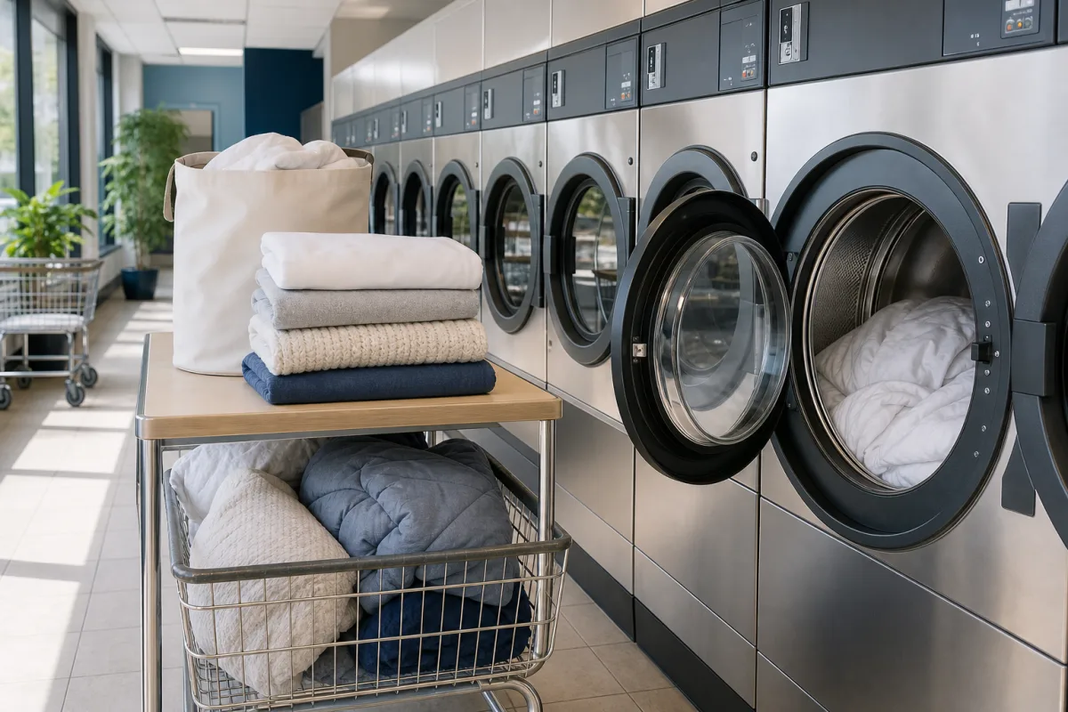 Illustration related to Where to Find a Laundromat With Large-Capacity Washers Near You